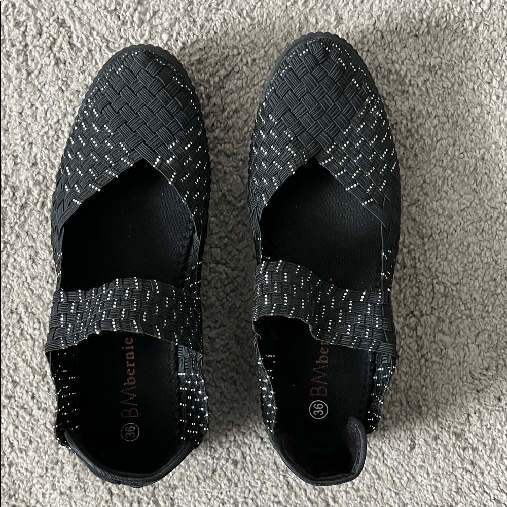 Bernie Mev black and silver shoe